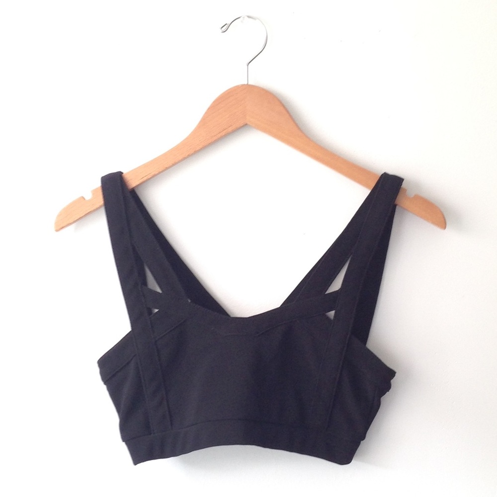 Black crop top
